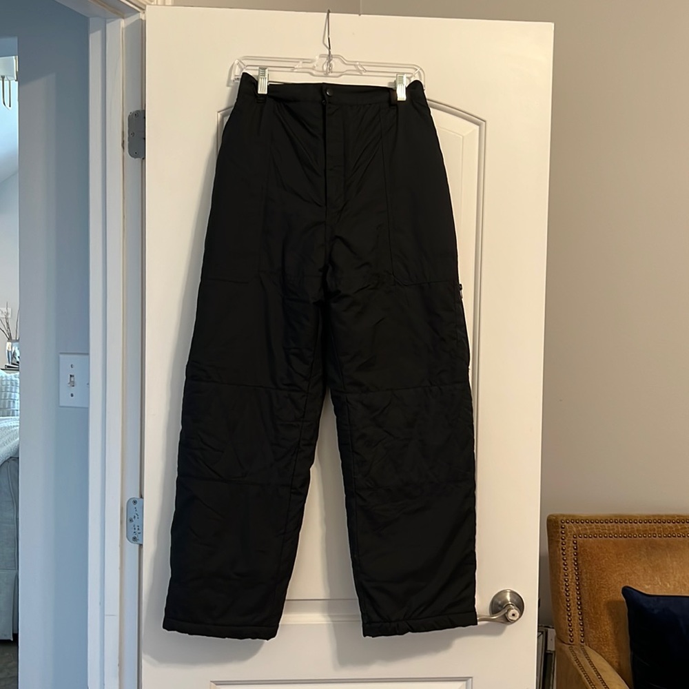 Climate Control Black Kids Ski Pants, L (14-16)